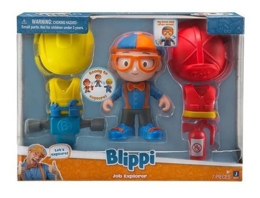 Blippi Muñeco Explorador Con Ropa Intercambiable 7 Piezas