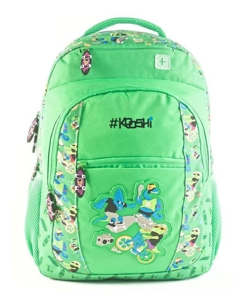 Mochila Kooshi Cocodrilo Espalda 17 Original Wabro
