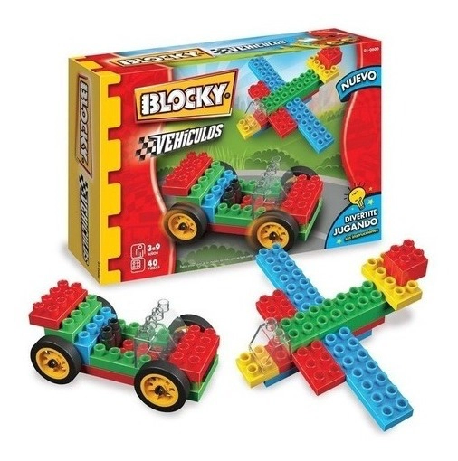 Bloques Coches Blocky Vehiculos 40 Piezas Dimare Blocky