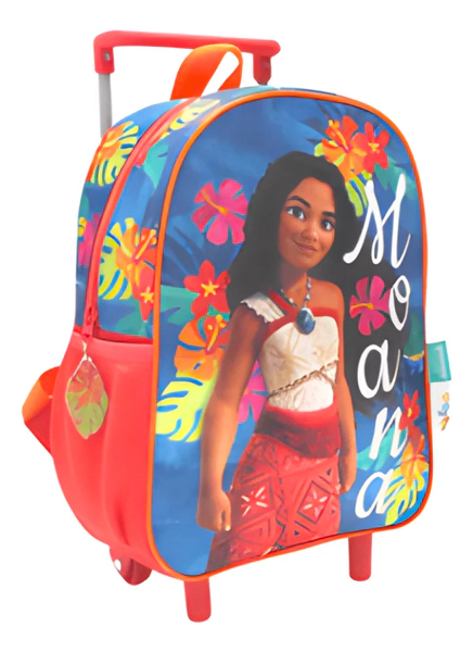 Mochila Escolar Moana Hawaii Con Carro 12 Pulgadas Wabro
