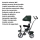 Triciclo Infantil Bebe Asiento Gira 360 C/manija Direccional