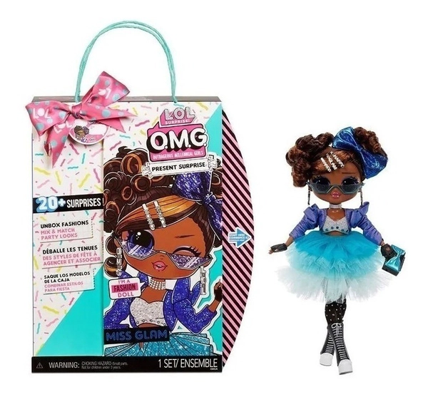 Muñeca Lol Surprise Omg Present Miss Glam Orig. 20 Sorpresas