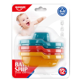 Juguete Para El Agua Set X3 De Barquitos Flotantes Para Bebé
