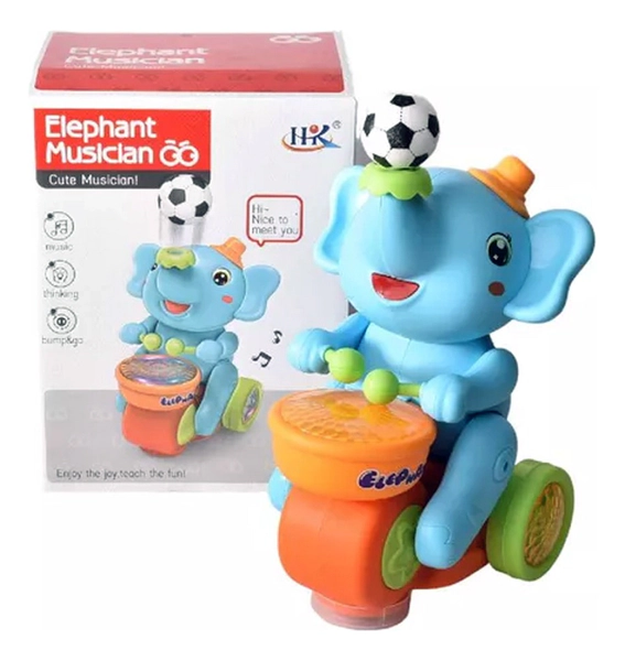 Elefante De Circo Toca Tambor, Camina Y Hace Levitar Pelota