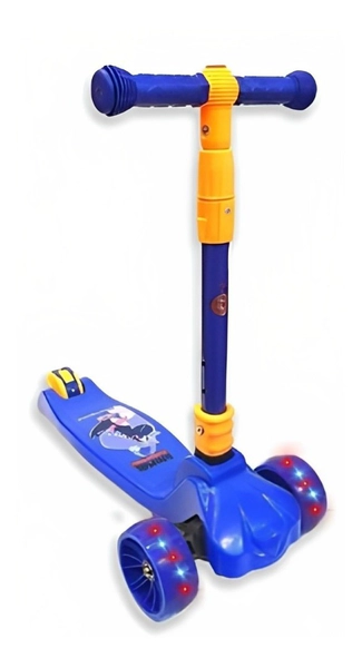 Monopatin Grande Plegable 3 Ruedas C/alturas Luz Y Sonido