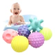 Set De Pelotas Sensoriales Estimulo Para Bebes Con Texturas