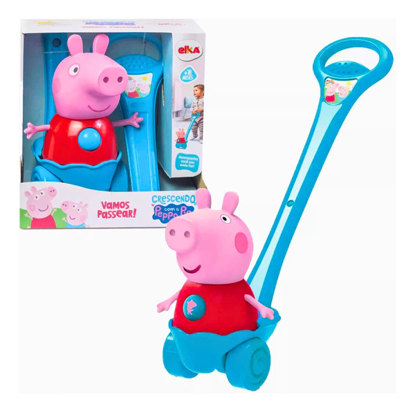 Paseo Con Peppa: Andador Con Ruedas De Arrastre Y Barral