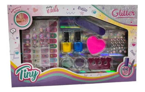 Set Infantil De Uñas Para Niñas Tiny Fashion Rutina Diaria