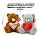 Peluche De Oso Sentado Con Corazon 25cm De Altura