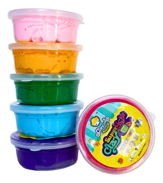 Plastilina De Colores Moldeables Super Light Clay