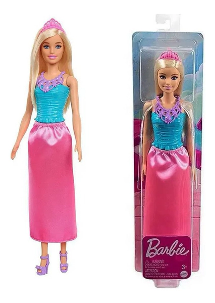 Barbie Original Princesa Pollera Rosa Mattel