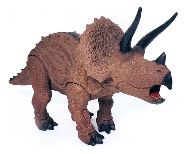 Dinosaurio Soft Triceraptors Articulado Con Sonido Dinopark