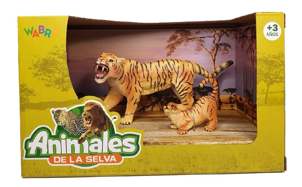 Playsets Animales De La Selva Pack X 2 Original Wabro