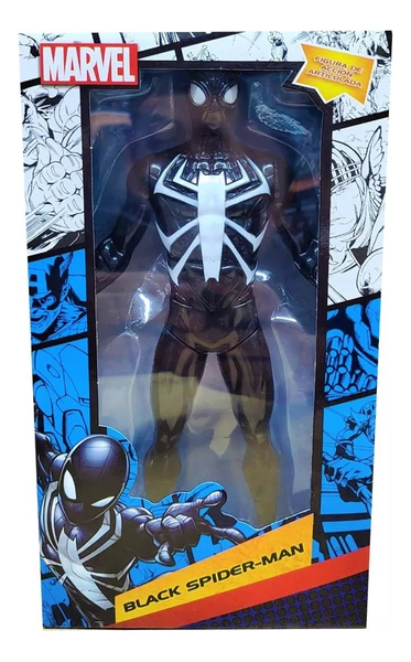 Muñeco Black Spiderman Articulado 23cm Marvel Original