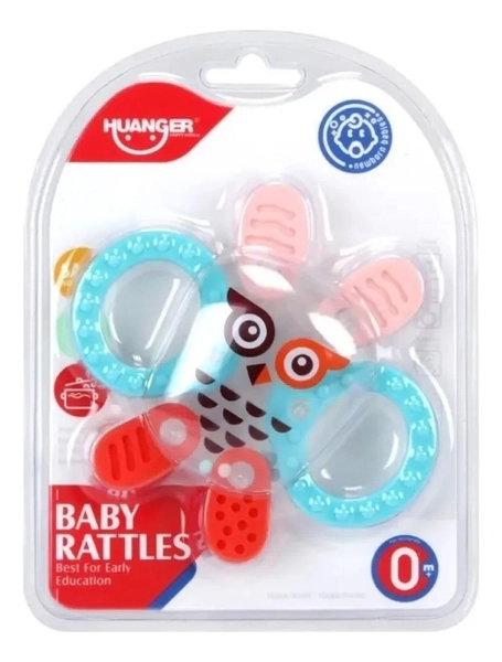 Sonajero De Buho Mordillo Diseños Divertidos