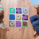 Alfombra Infantil Juego Dos En Uno Ta-te-ti Y Ajedrez Atu