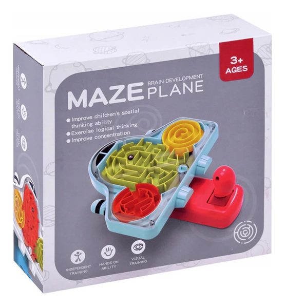 Juego De Avion Laberinto 3 En 1 Estimula Habilidad Motriz
