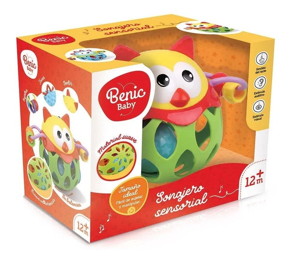 Sonajero Animalito Con Cascabel Para Bebe Sensorial