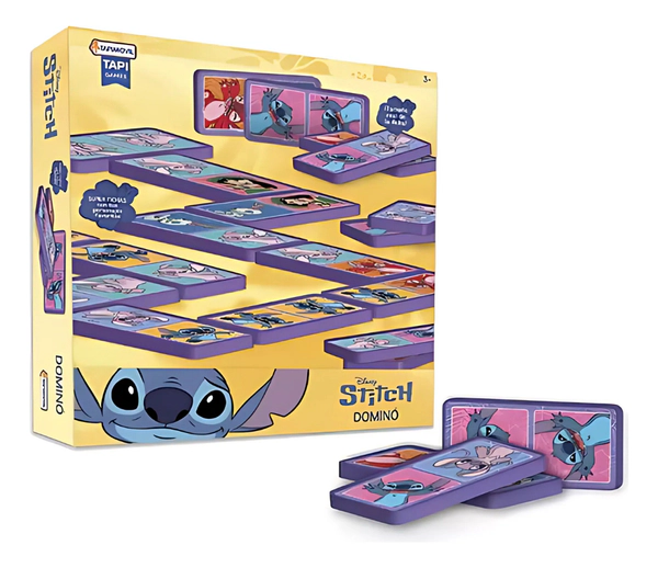Juego De Mesa Domino Stitch 28 Fichas Gigantes Tapimovil