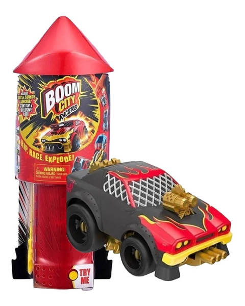 Boom City Racers Starter Pack Vehículo Con Lanzador