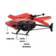 Helicóptero de Juguete Recargable USB Luz Led Doble Hélice Con Sensor ROJO