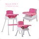 Silla De Comer Plegable Para Bebes 3 En 1 Ok Baby