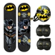 Skate Patineta Batman 50kg. + Set De Protección De Regalo