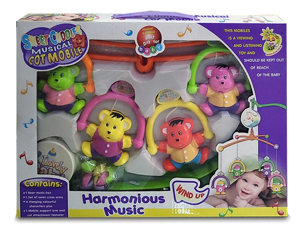 Móvil Cunero Musical Con Sonido Y Movimiento Para Bebé