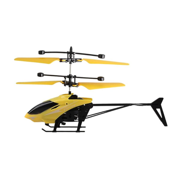 Helicóptero Recargable Usb Para Niños Control Altura Con La Mano AMARILLO