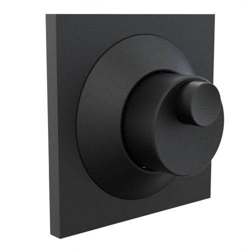 Griferia Valvula Descarga Hidromet Cuadrada dual Black 943