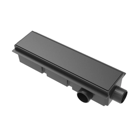 Desagüe Ideal 30 cm lineal encastrable base ABS rejilla plena 12120