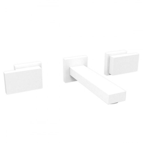 Griferia de lavatorio Hidromet Block Plane pared White 34090