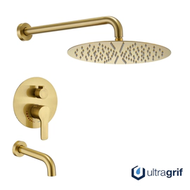 Griferia de ducha Ultragrif Flynn Gold Monoc c/transf UGM1022G01