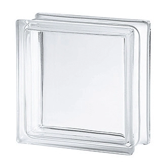 Vitroblock Ladrillo de vidrio 19x19x8 Liso Transparente 501