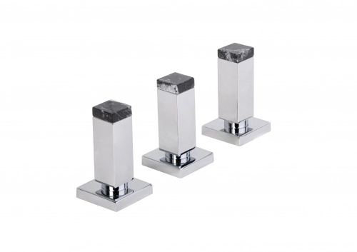 Griferia bidet Haaz Bellagio cromo/negro marquina