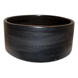 Bacha Fango Cilindrica nueva lisa Negra CN35NL