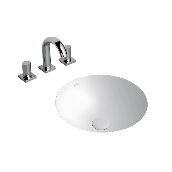 Bacha de lavatorio Ferrum armonica circular bajo mesada ARM-BH-085-BL