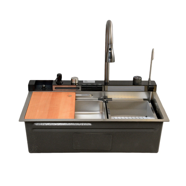 Pileta doble de cocina Uhome Silver H7546