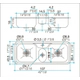 Bacha de cocina Triple Johnson Hydra J107A