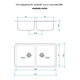 Bachas Cocina Johnson Doble Quadra 70.8x37x17.5 Q76