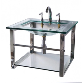 Vanitory Misiones Troms Clear 60 cm Con Bacha 3 agujeros