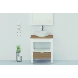 Mueble Campi OAK 60 cm roble/bl sin mesada OA6087