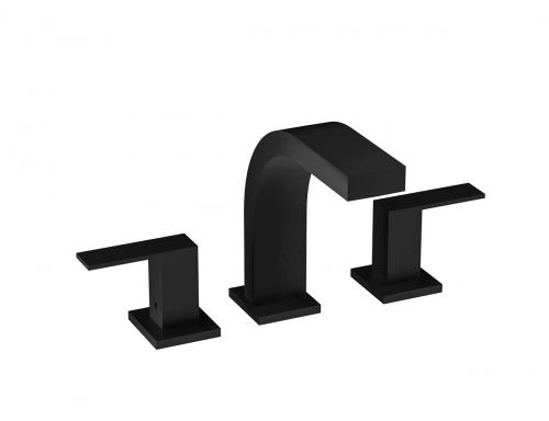 Griferia Piazza Lavatorio mesada Negro 21201NE