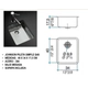 Bacha Cocina Johnson Simple Quadra 40x34x17.5 Q40
