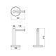Accesorio de baño Toallero Recto Andez Match Classic 321.19