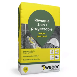 Weber Revoque Promex Interior 2 En 1 X30 Kg. Proyectable  90-2699