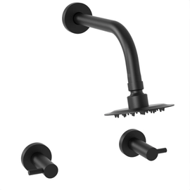 Griferia de ducha Hidromet sin transferencia Jet Black 03704NEGR