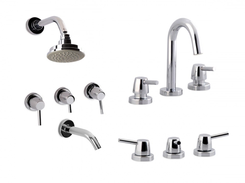 Baño Griferia Vasser Onix lavatorio bidet ducha