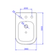 Bidet Deca Axis 1 aguj bco BV.471.PE.17 (1AG)