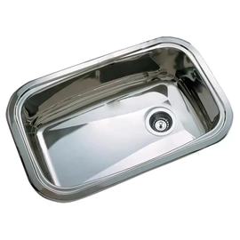 Bacha de cocina Johnson 60x37x20 simple sobremesada E60T